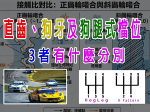 直齒、狗牙及狗腿式檔位變速箱，3者有什麼分別