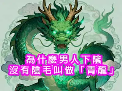 為什麼男人下陰沒有陰毛叫做「青龍」