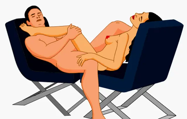 男女坐在有背的椅子上面對面性交為什麼好爽