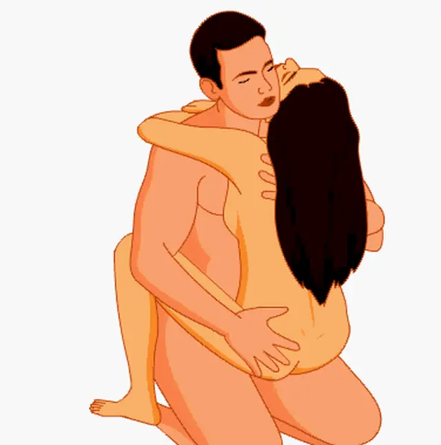 半蹲抱起式性交姿勢