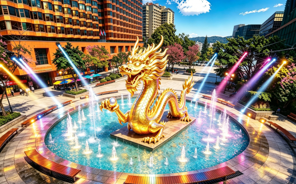 尖東金龍降臨—— 香港版高達