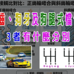 直齒、狗牙及狗腿式檔位變速箱，3者有什麼分別
